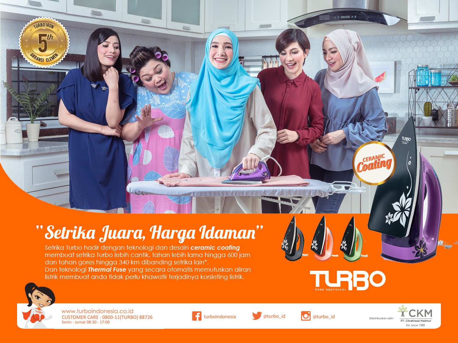 print ad setrika Turbo Ceramic Iron